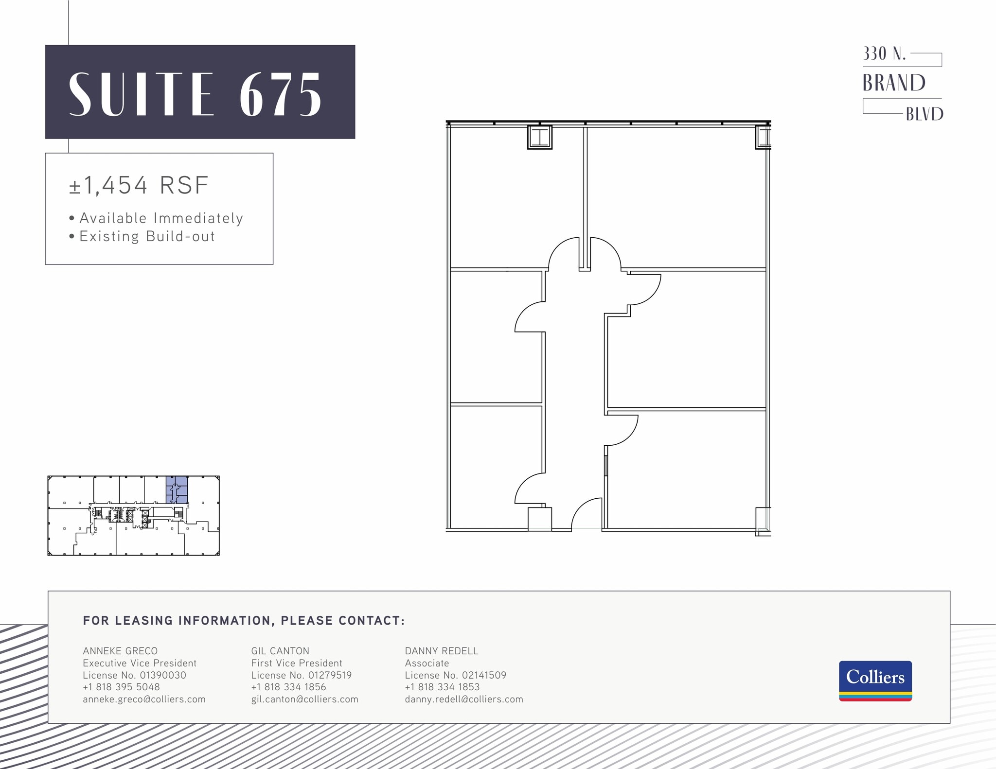 330 N brand Blvd, Glendale, CA for lease Floor Plan- Image 1 of 1