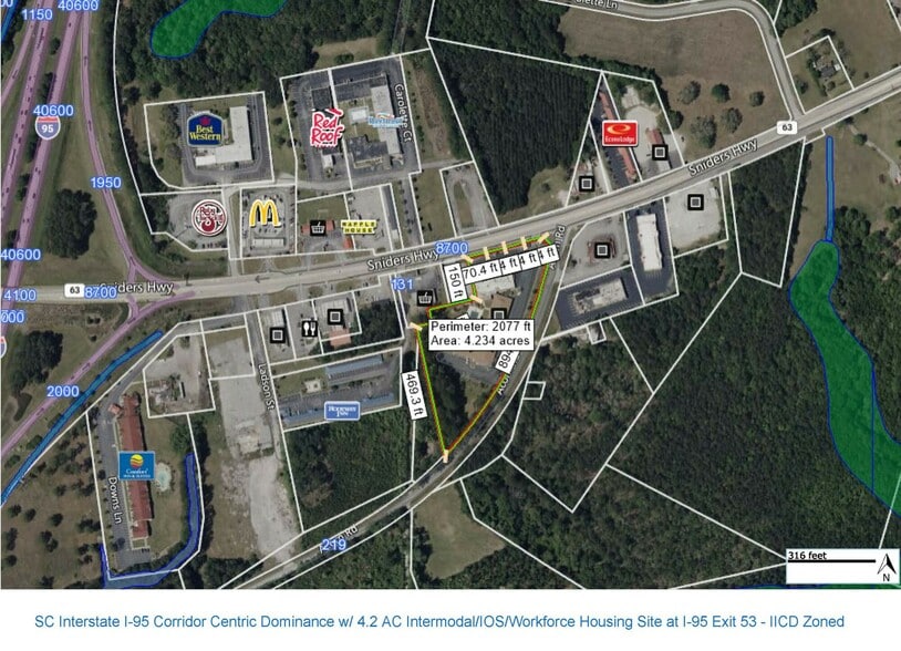 SC Interstate I-95 Corridor Centric Dominance w/ 4.2 AC Intermodal/IOS/Workforce Housing, Walterboro, SC for sale - Primary Photo - Image 1 of 13