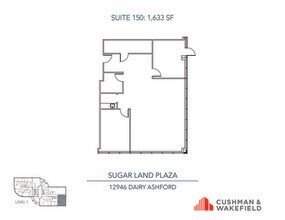 12946 Dairy Ashford Rd, Sugar Land, TX à louer Plan d’étage- Image 2 de 2