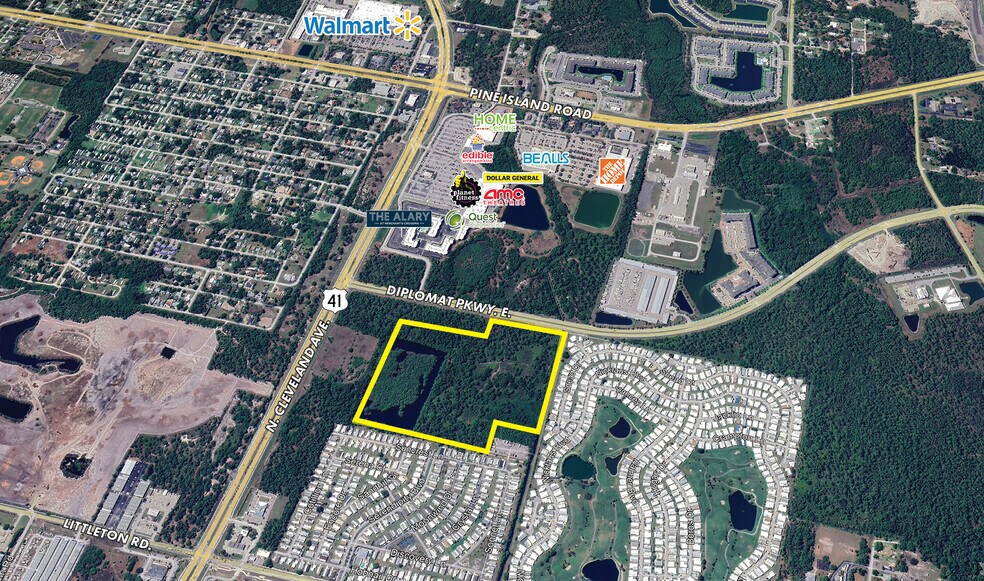 Diplomat Pky E, North Fort Myers, FL for sale - Aerial - Image 2 of 4