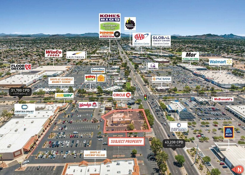 5912-5920 W Bell Rd, Glendale, AZ à vendre - Photo du bâtiment - Image 2 de 6
