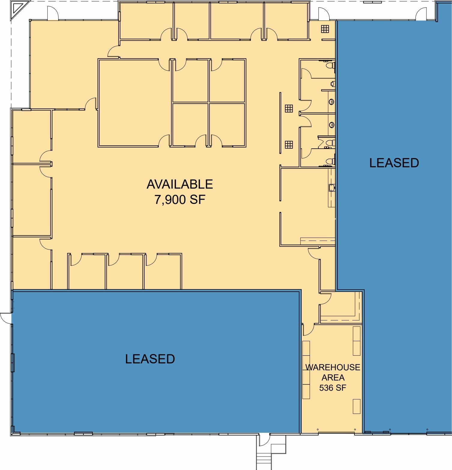 8801-8872 Fallbrook Dr, Houston, TX à louer Plan d’étage- Image 1 de 1