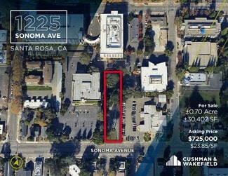 More details for 1225 Sonoma Ave, Santa Rosa, CA - Land for Sale