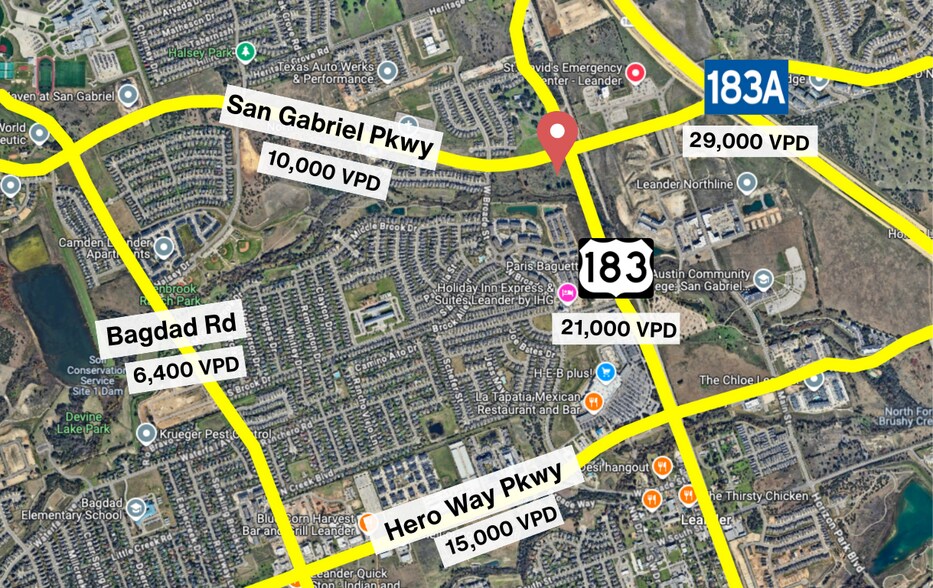 124 San Gabriel Pkwy Pky, Leander, TX à louer - Photo du bâtiment - Image 2 de 3