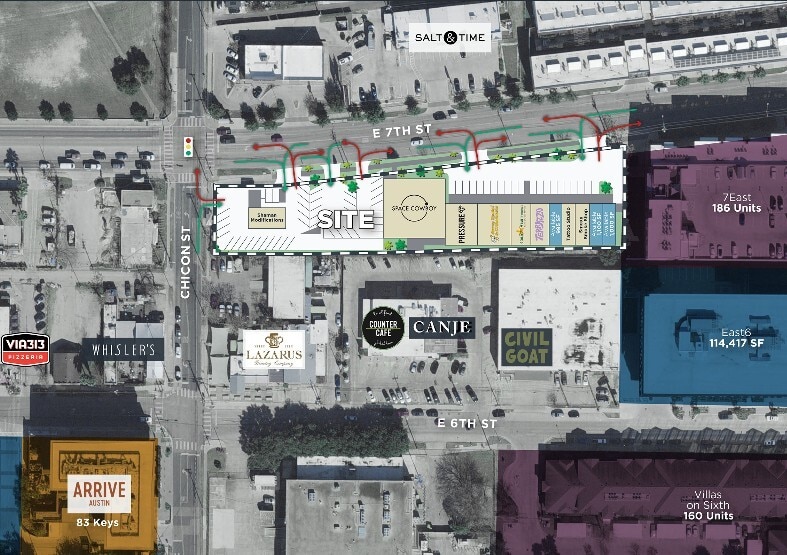 1923 E 7th St, Austin, TX for lease Site Plan- Image 1 of 3
