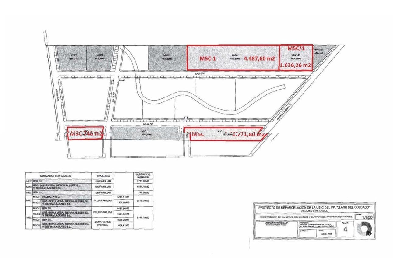 Terrain dans Villamartín, Cádiz à louer Plan de site- Image 1 de 8