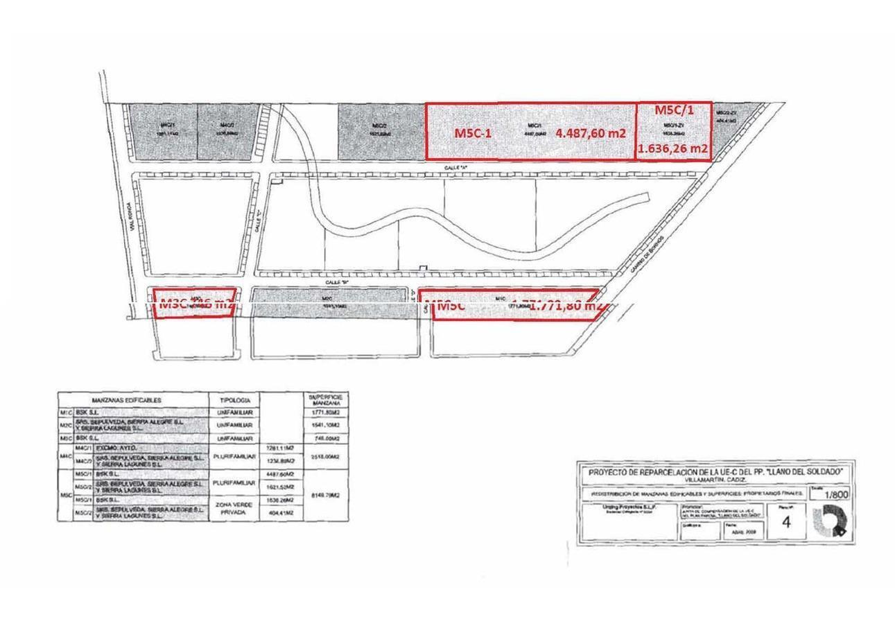 Land in Villamartín, Cádiz for lease Site Plan- Image 1 of 8