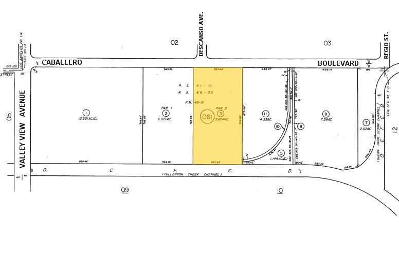 6270-6290 Caballero Blvd, Buena Park, CA for lease - Plat Map - Image 2 of 3