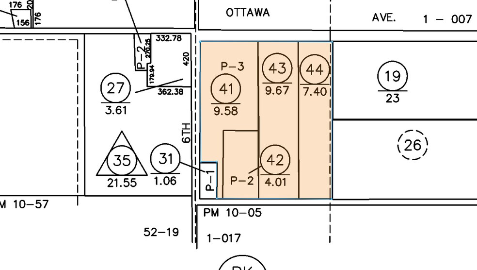2323 Dairy Ave & 1990 Pueblo Ave, Corcoran, CA à vendre - Plan cadastral - Image 2 de 2