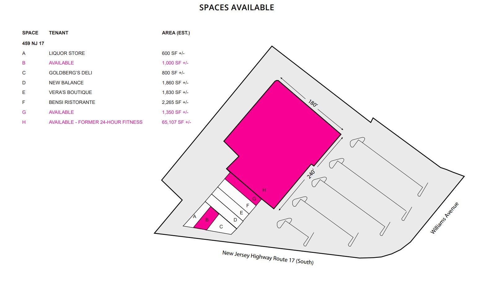 459 US 17, Hasbrouck Heights, NJ for lease Floor Plan- Image 1 of 1