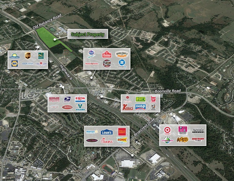 SH 6 & Old Reliance Rd, Bryan, TX for sale - Aerial - Image 1 of 3