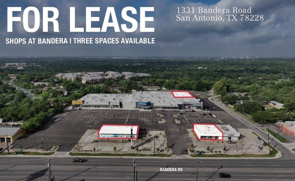 1327-1331 Bandera Rd, San Antonio, TX for lease - Building Photo - Image 1 of 4