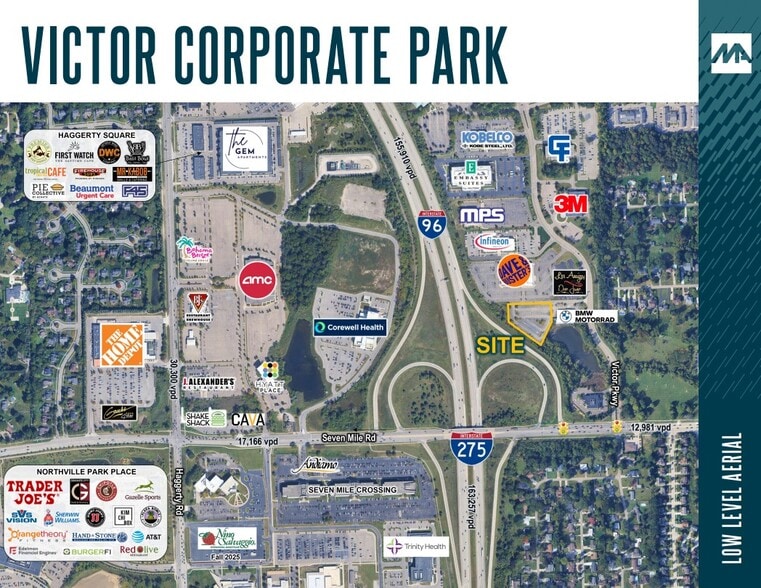 19265 Victor Pky, Livonia, MI for sale - Aerial - Image 2 of 3