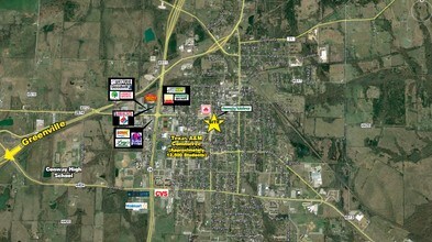 1407 Live Oak St, Commerce, TX - AÉRIEN  Vue de la carte