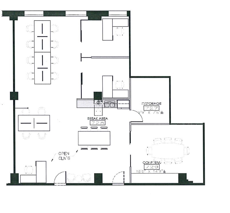 818 W 7th St, Los Angeles, CA à louer Plan d  tage- Image 1 de 1