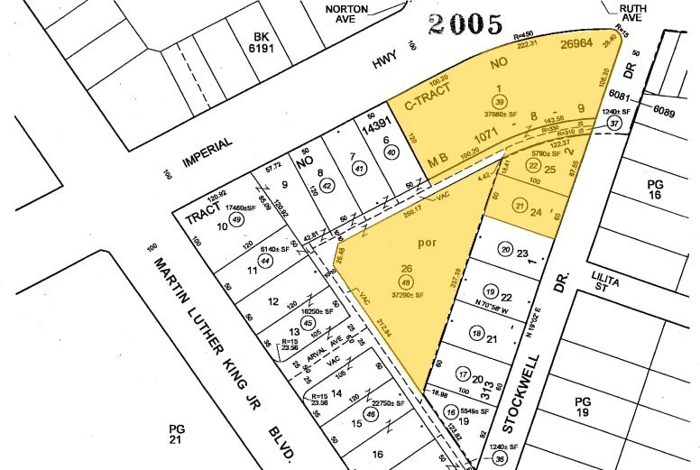 3680 E Imperial Hwy, Lynwood, CA for lease - Plat Map - Image 2 of 2