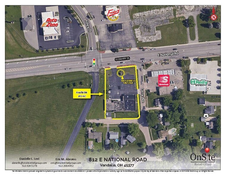 812 E National Rd, Vandalia, OH à vendre - Aérien - Image 1 de 5
