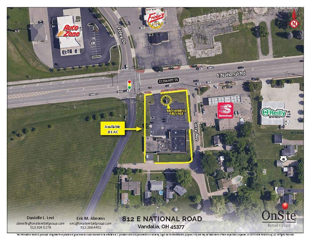 812 E National Rd, Vandalia, OH à vendre Aérien- Image 1 de 6