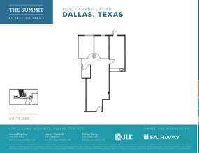 17101 Preston Rd, Dallas, TX for lease Floor Plan- Image 1 of 1