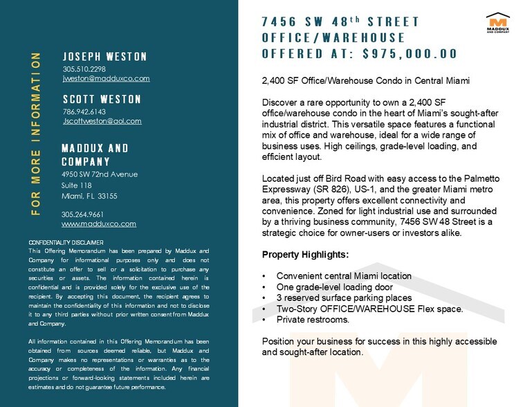 7452-7466 SW 48th St, Miami, FL à vendre - Photo du bâtiment - Image 2 de 5