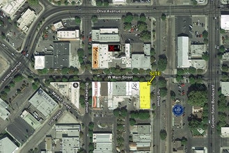 100 W Main St, Turlock, CA - Aérien  Vue de la carte