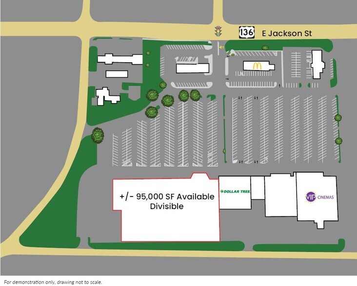 1325 E Jackson St, Macomb, IL à louer - Plan de site - Image 3 de 4