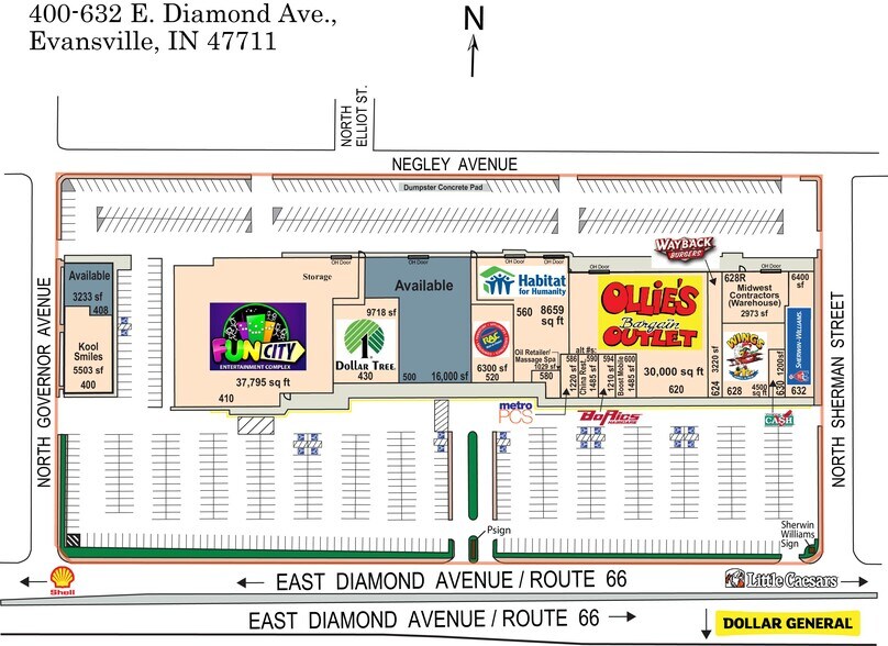400 E Diamond Ave, Evansville, IN à louer - Photo du bâtiment - Image 2 de 10