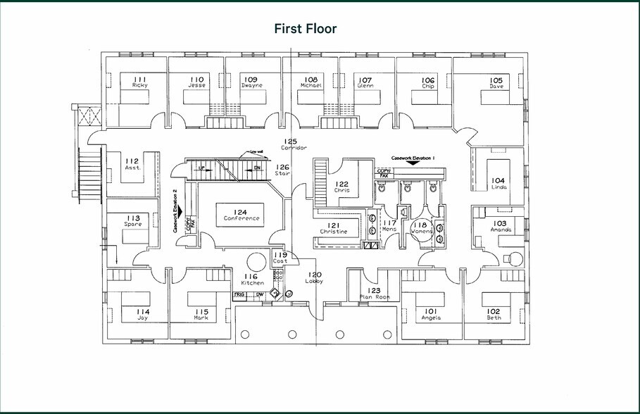 2635 Reynolda Rd, Winston-Salem, NC à vendre - Plan d’étage - Image 2 de 2