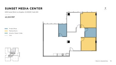 6255 W Sunset Blvd, Los Angeles, CA for lease Floor Plan- Image 1 of 1
