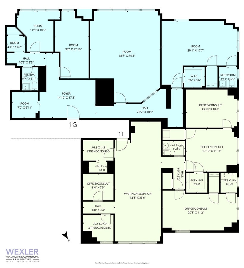 140 West End Ave, New York, NY 10023 - Unit 1G -  - Floor Plan - Image 1 of 8