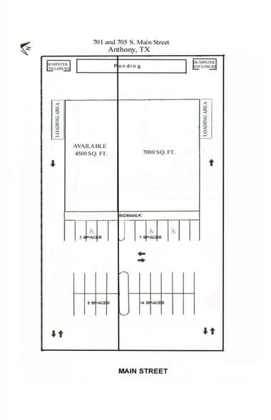 705 Main St, Anthony, TX à vendre - Plan d’étage - Image 3 de 3