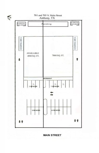 705 Main St, Anthony, TX à vendre - Plan d’étage - Image 3 de 3
