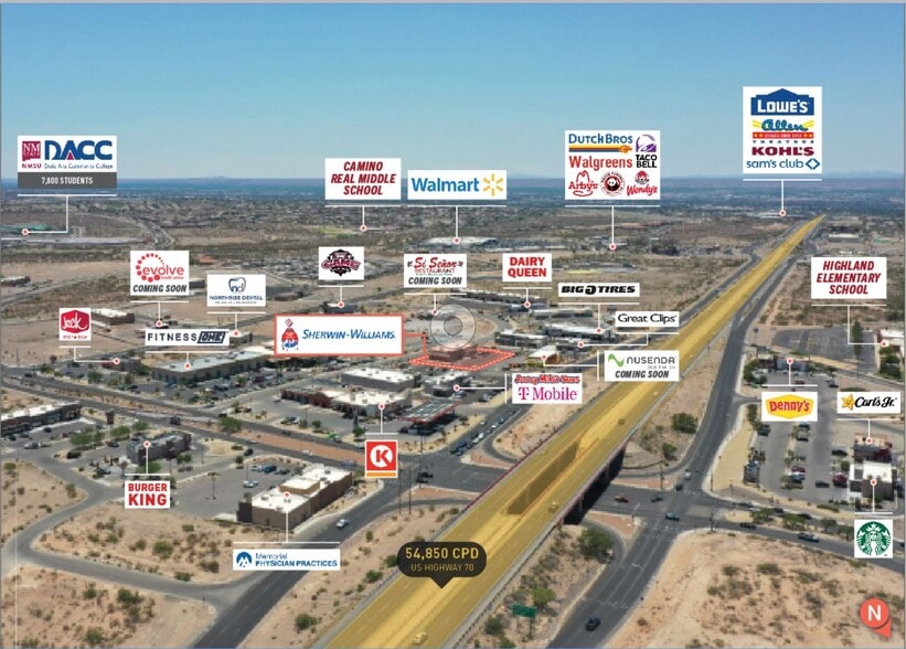 4157 White Sage Arc, Las Cruces, NM for sale - Aerial - Image 3 of 5