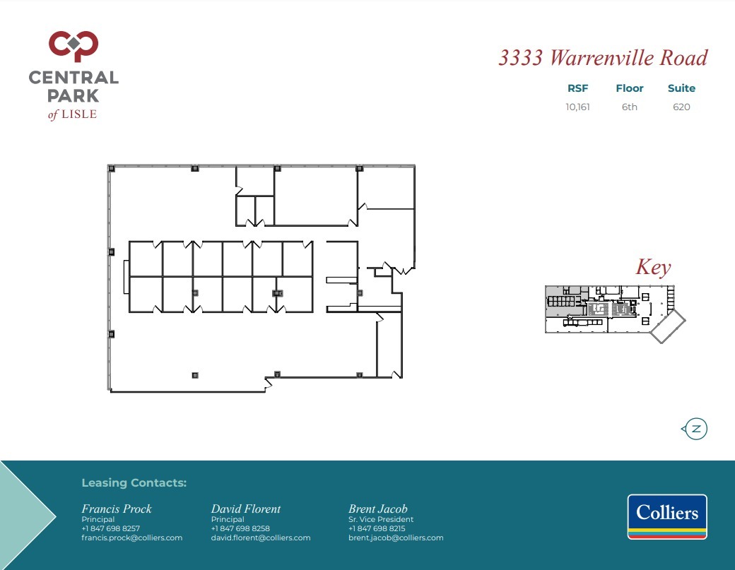 3333 Warrenville Rd, Lisle, IL for lease Floor Plan- Image 1 of 1