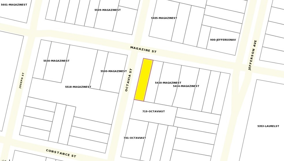 5434 Magazine St, New Orleans, LA à louer - Plan cadastral - Image 3 de 7
