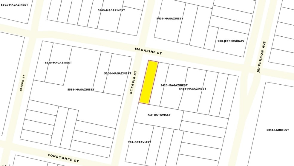 5434 Magazine St, New Orleans, LA for lease - Plat Map - Image 3 of 7