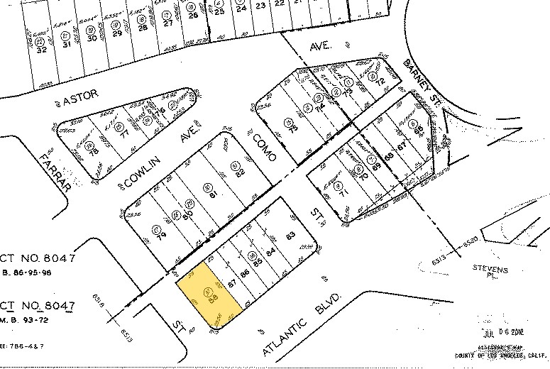 2119 S Atlantic Blvd, Commerce, CA à vendre Plan cadastral- Image 1 de 1