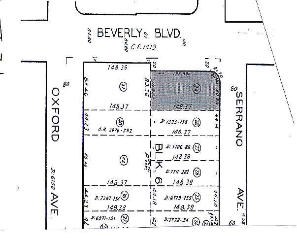 4500 Beverly Blvd, Los Angeles, CA à vendre Plan cadastral- Image 1 de 1