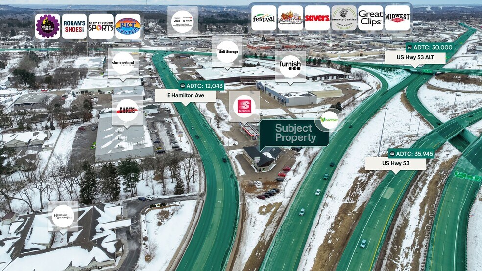 3440 E Hamilton Ave, Eau Claire, WI à vendre - Photo du bâtiment - Image 2 de 3