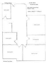 4851 Keller Springs Rd, Addison, TX à louer Plan d’étage- Image 1 de 1