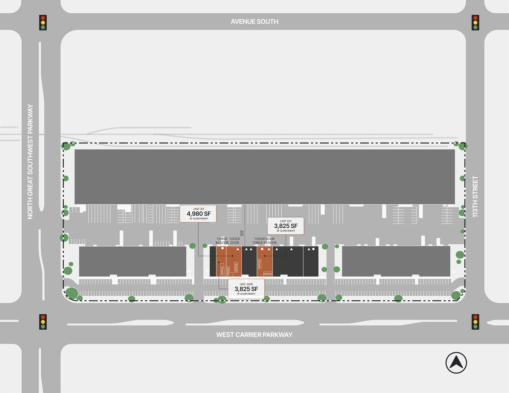 1205 W Carrier Pky, Grand Prairie, TX for lease Site Plan- Image 1 of 9