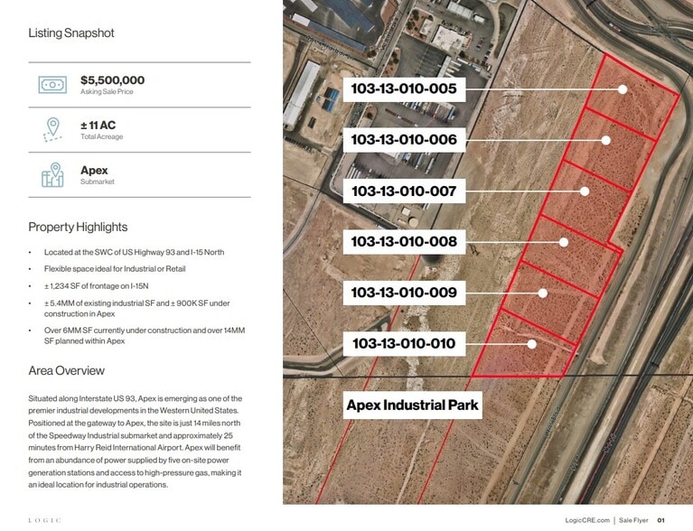 US HWY NO. 93, N Las Vegas, NV for sale - Building Photo - Image 2 of 4