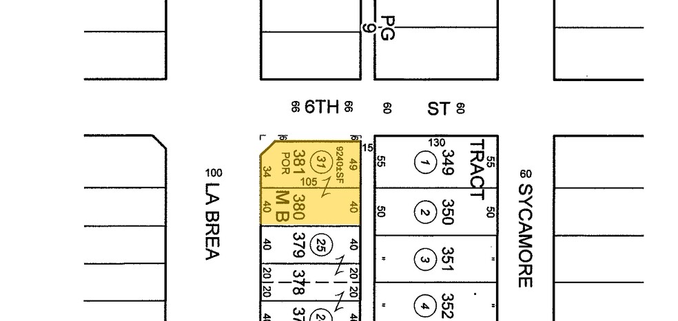 600 S La Brea Ave, Los Angeles, CA à vendre - Plan cadastral - Image 1 de 1