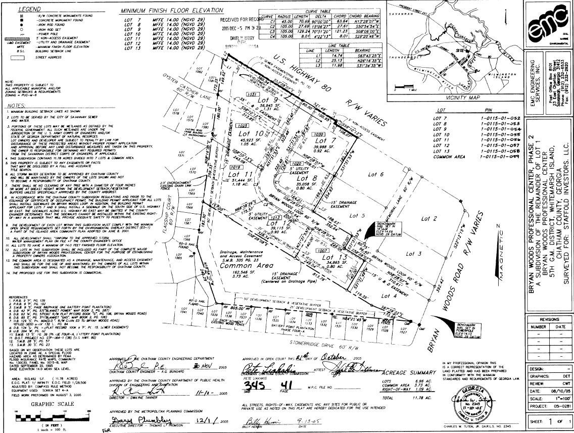 1031 Bryan Woods Loop, Savannah, GA à vendre Plan cadastral- Image 1 de 6