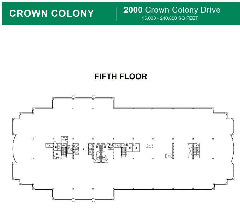 2000 Crown Colony Dr, Quincy, MA à louer Plan d  tage- Image 1 de 1