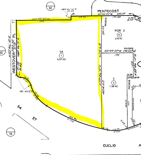 1745-1765 Euclid Ave, San Diego, CA à vendre - Plan cadastral - Image 1 de 1