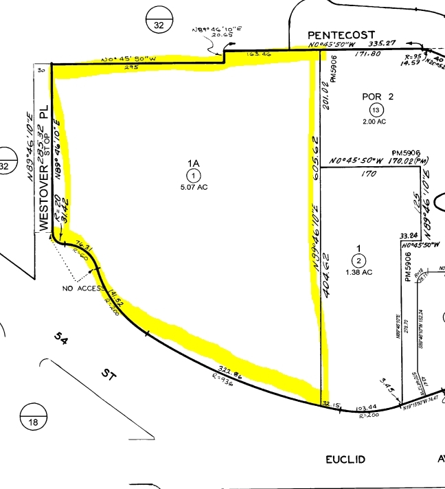 1745-1765 Euclid Ave, San Diego, CA à vendre Plan cadastral- Image 1 de 1