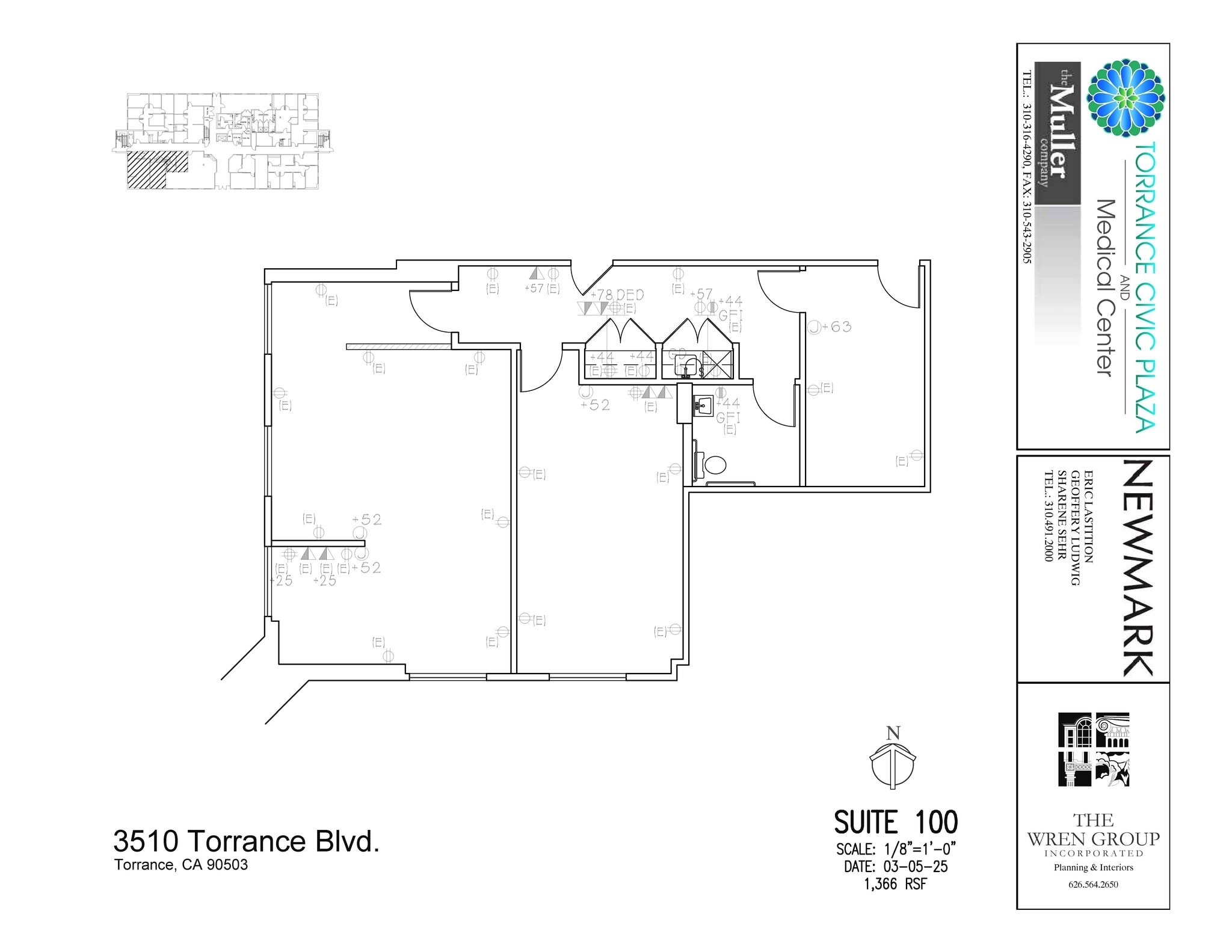 3400 Torrance Blvd, Torrance, CA à louer Plan d’étage- Image 1 de 1