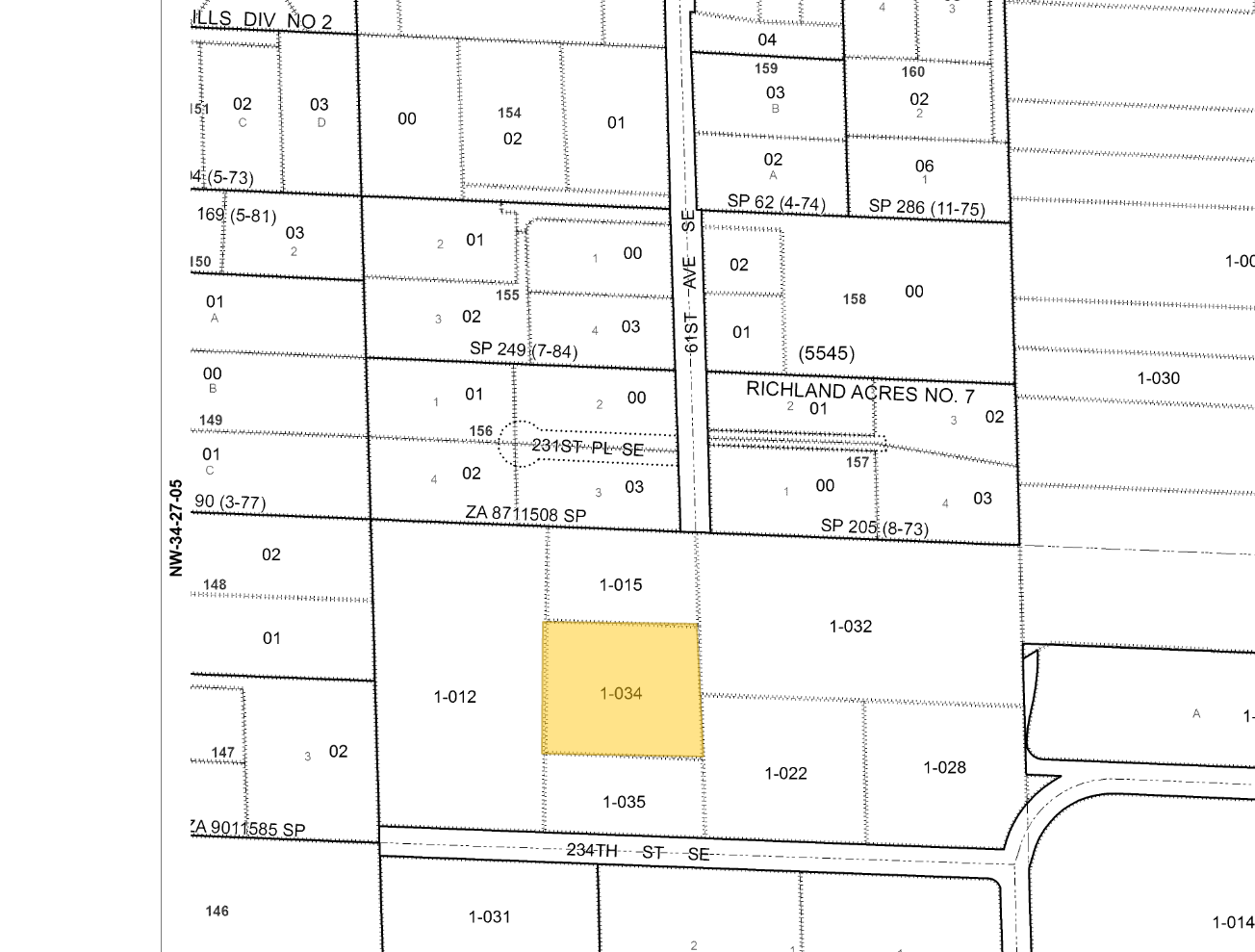 6020 234th St SE, Woodinville, WA à louer Plan cadastral- Image 1 de 2