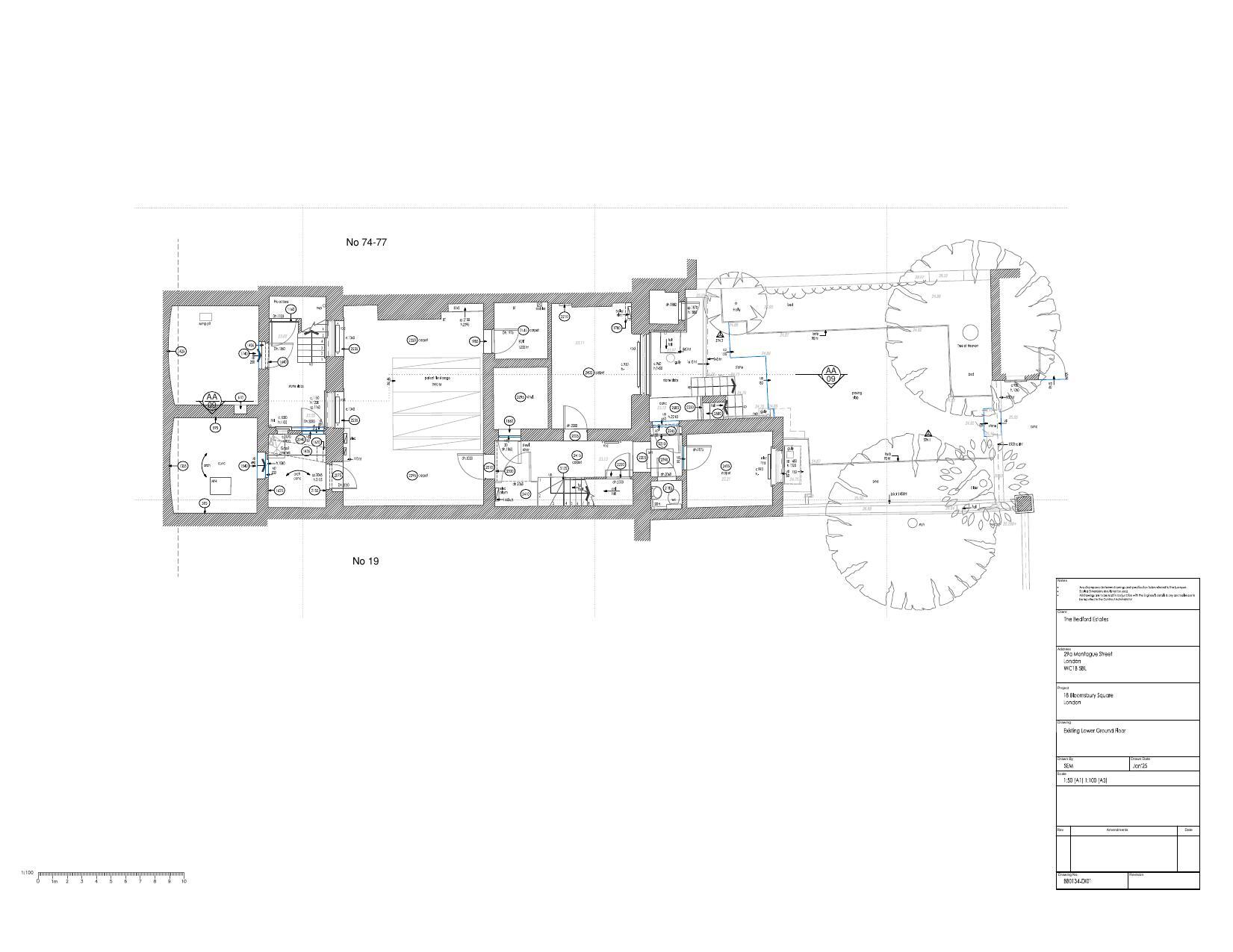18 Bloomsbury Sq, Londres à louer Plan d’étage- Image 1 de 2